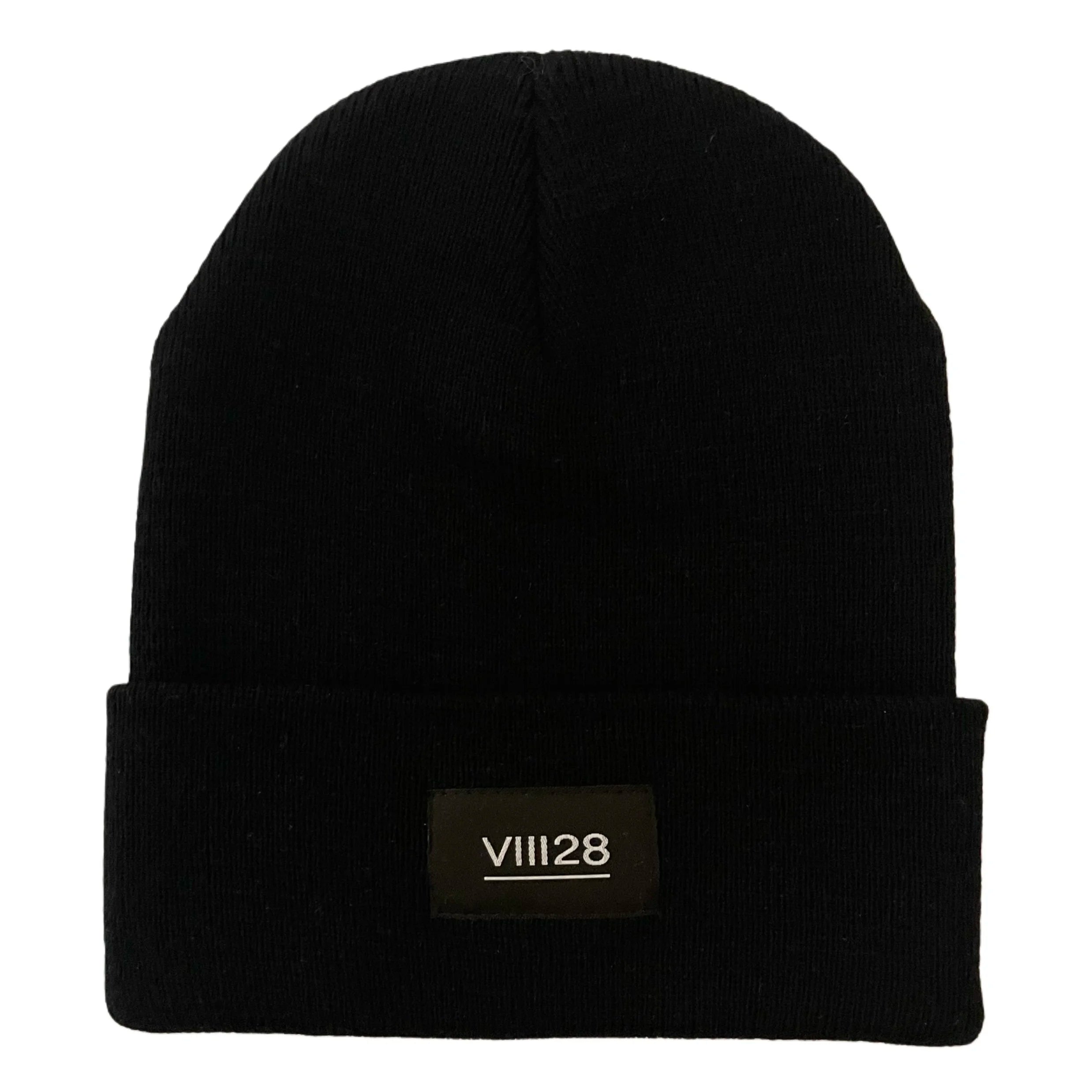 Premium Black Beanie - Minimalist Winter Headwear – VIII28