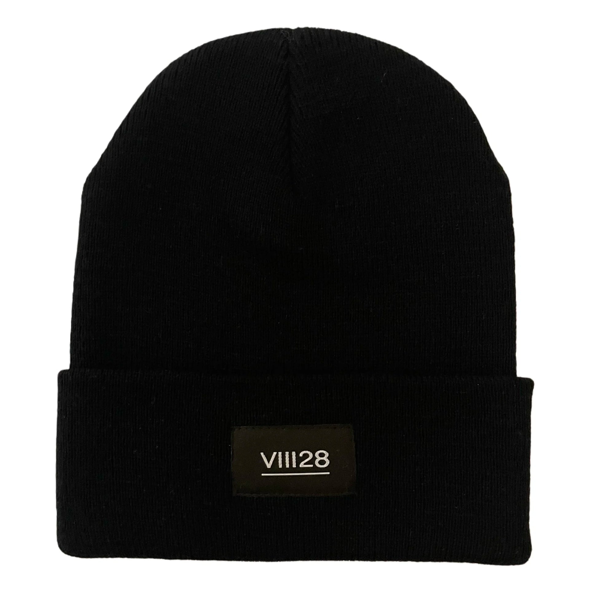 Premium Black Beanie - Minimalist Winter Headwear – VIII28