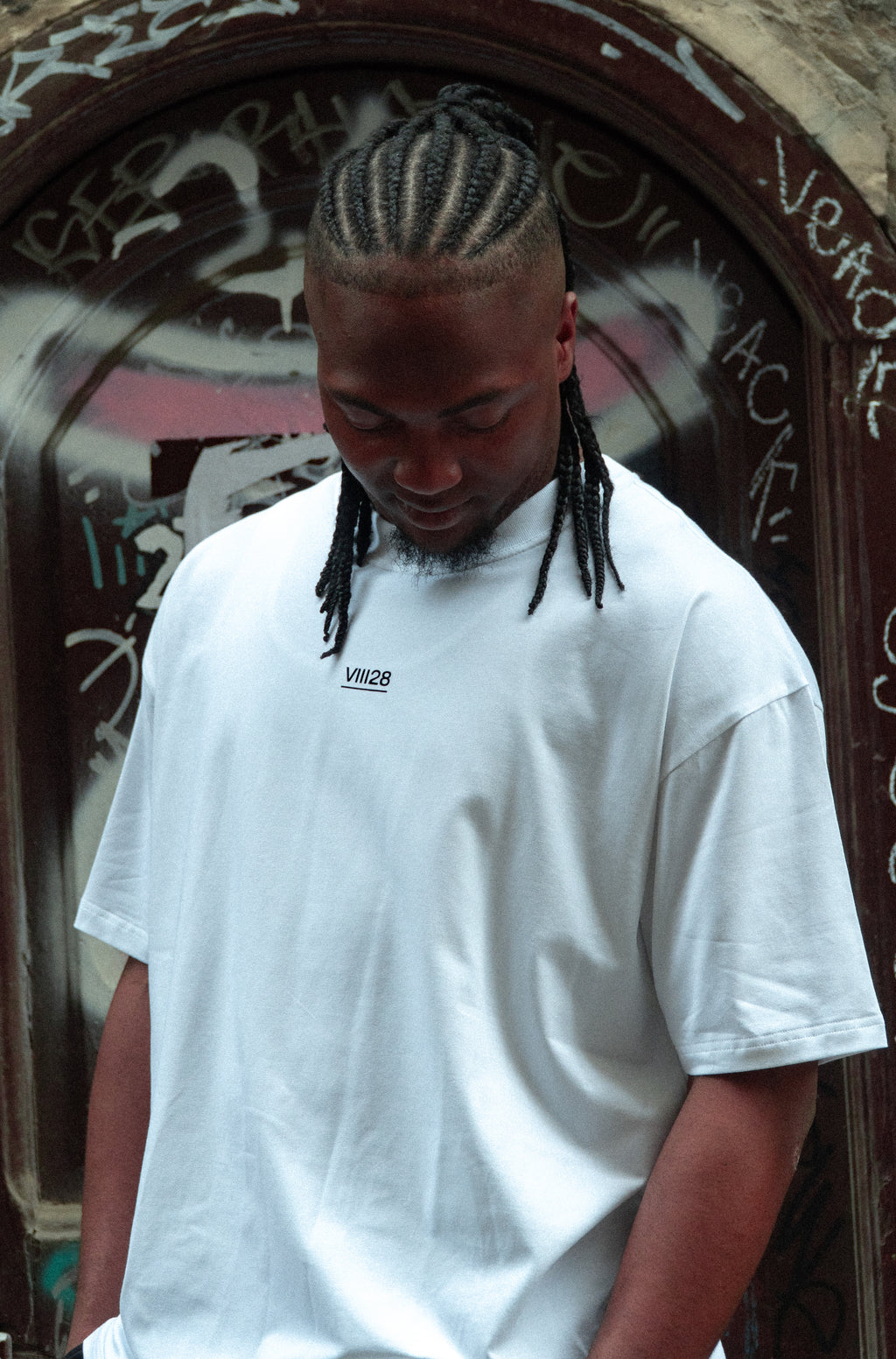 White VIII28 - Oversized Tee