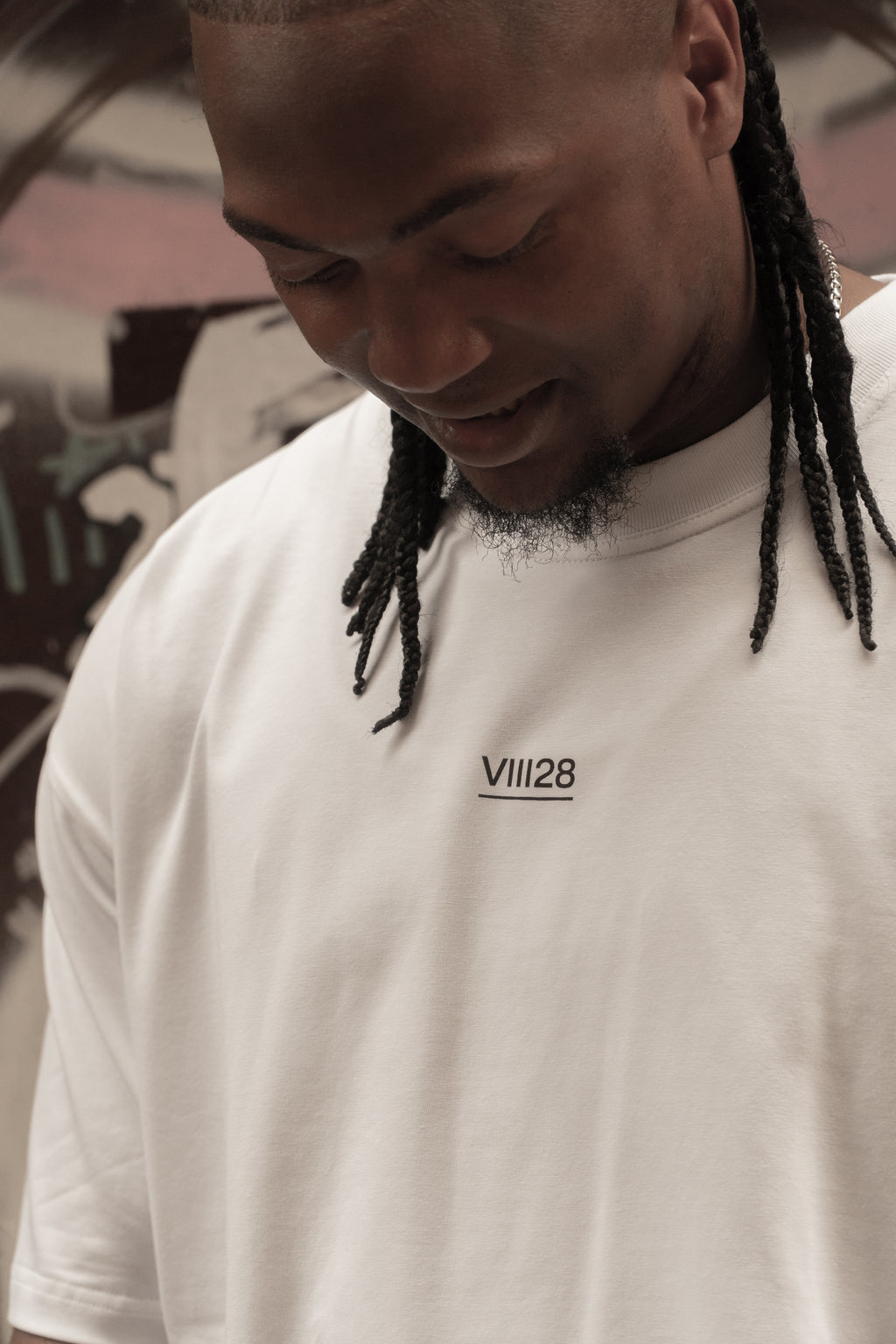 White VIII28 - Oversized Tee