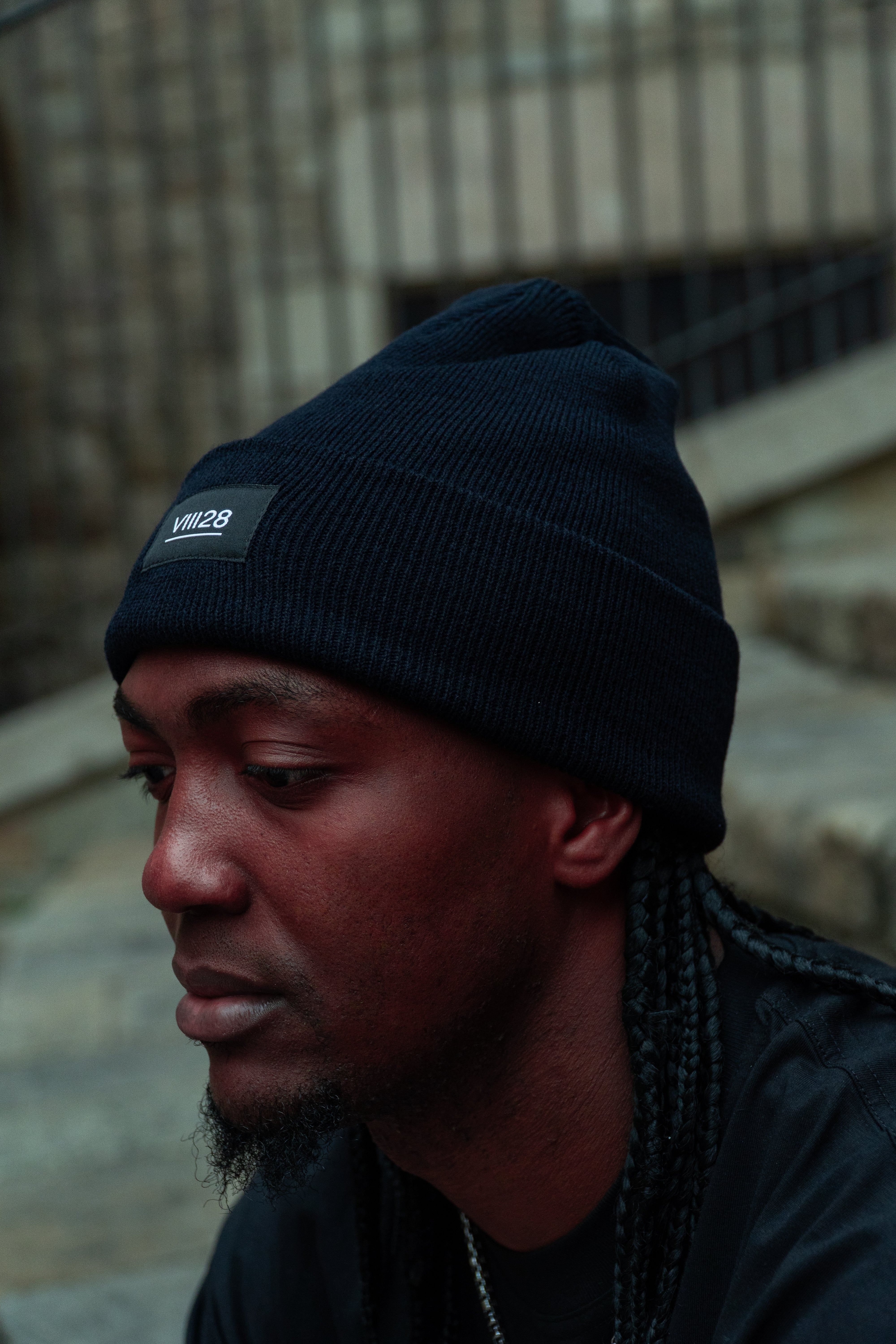 Premium Black Beanie - Minimalist Winter Headwear – VIII28