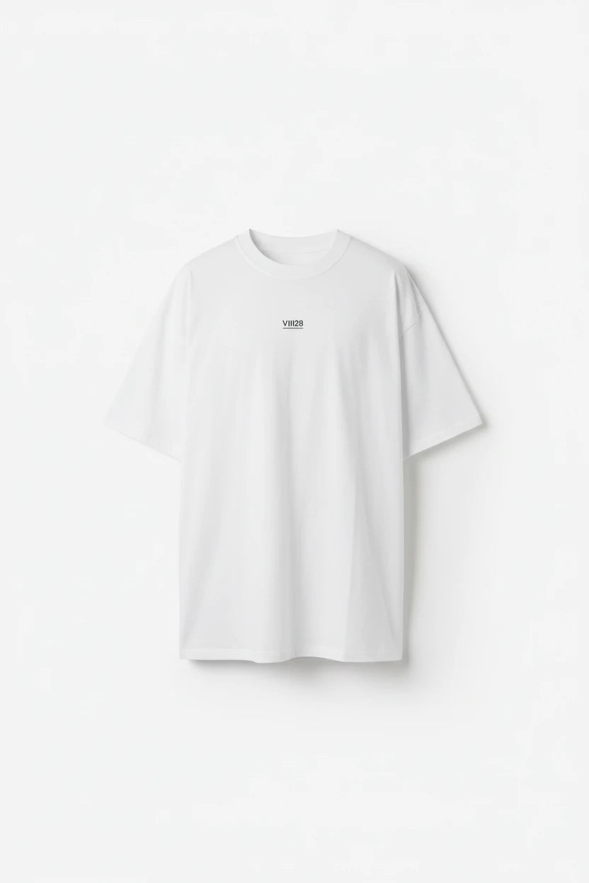 White VIII28 - Oversized Tee