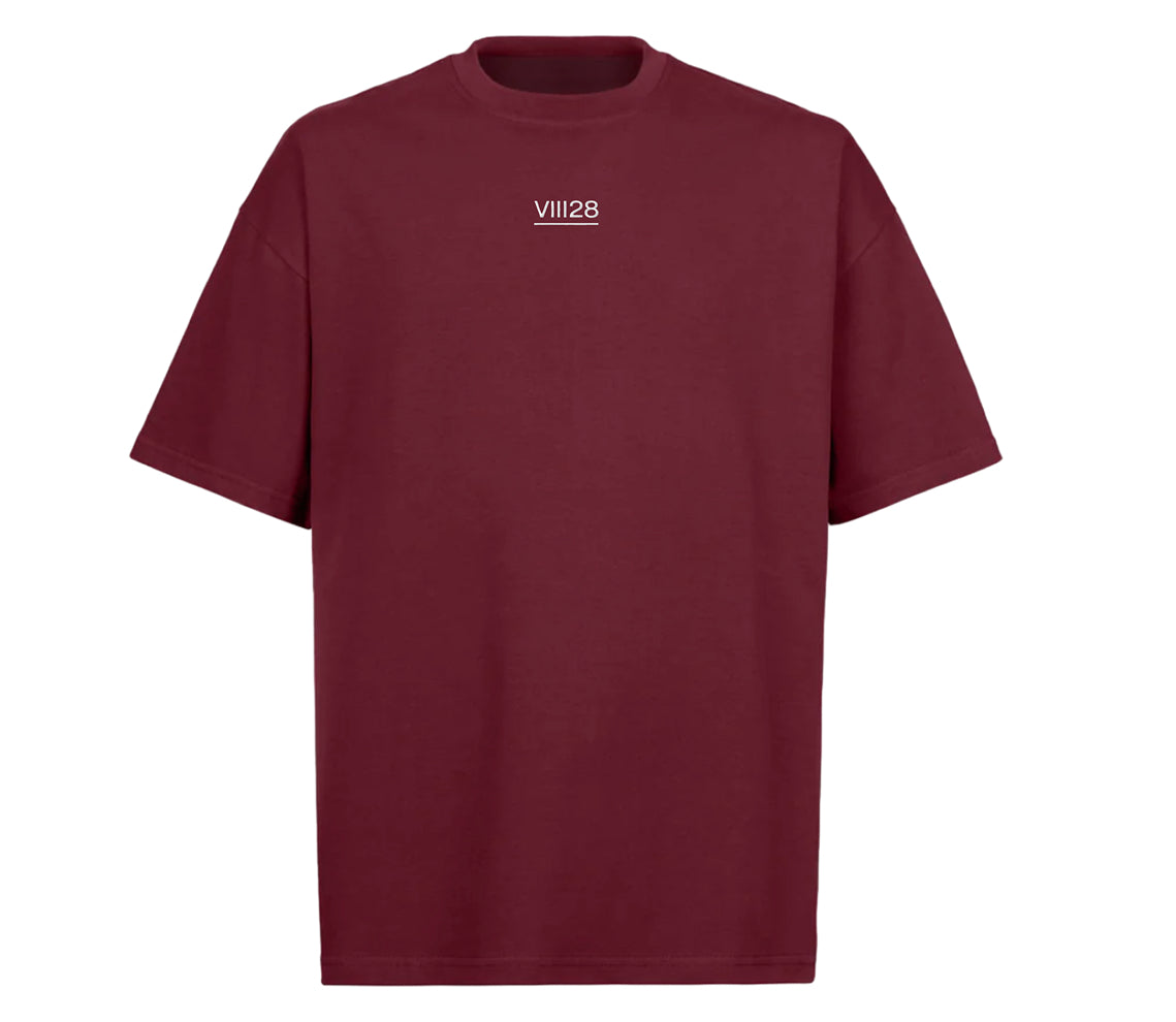 Burgundy oversize tee